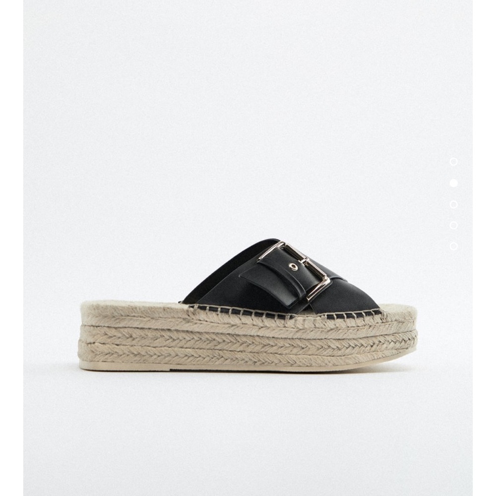 Zara jute wedge sandals